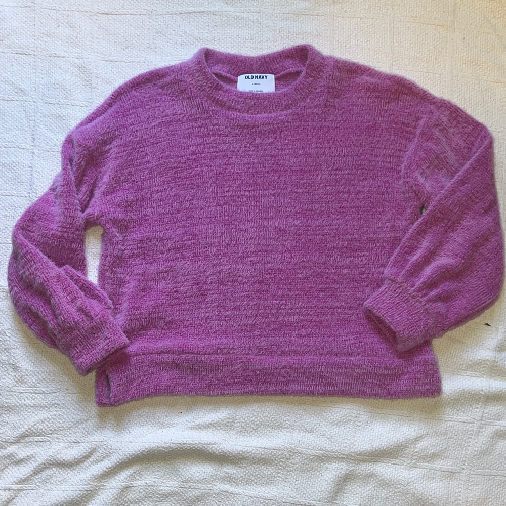 Old Navy Girls's Fuchsia Crew Neck Sweater